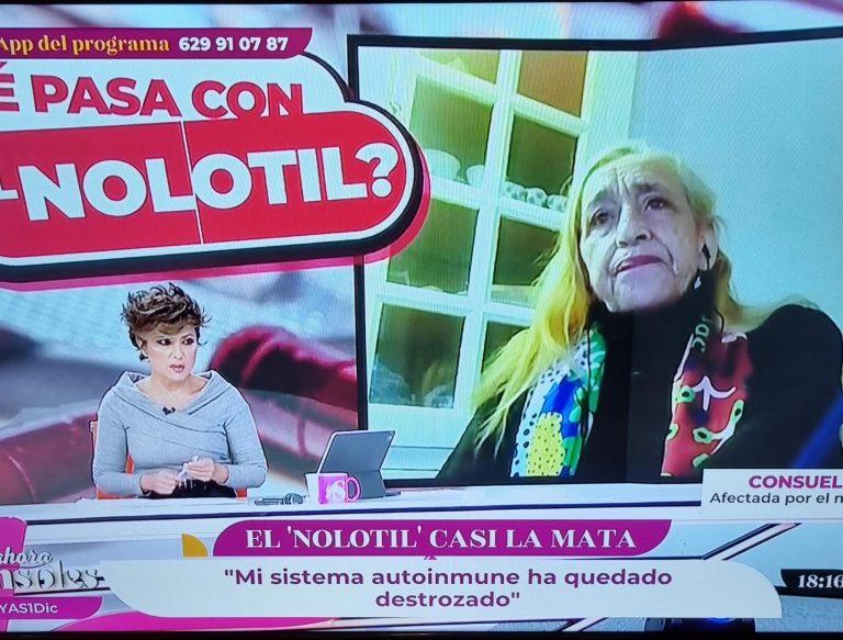 La Asociación de Afectados por Fármacos (ADAF) demanda a Sanidad para que proteja a la población de los daños del Nolotil 5 La Asociación de Afectados por Fármacos (ADAF) demanda a Sanidad para que proteja a la población de los daños del Nolotil