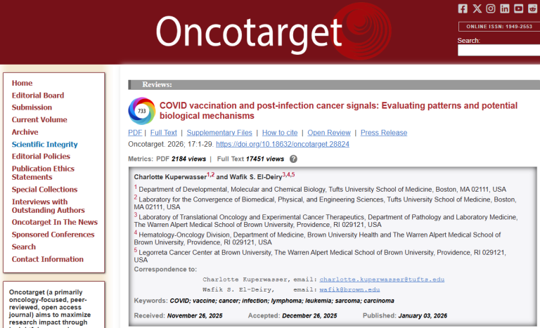 Señales de cáncer tras vacunas COVID y la infección: ¿qué esconden los datos que nadie investiga?